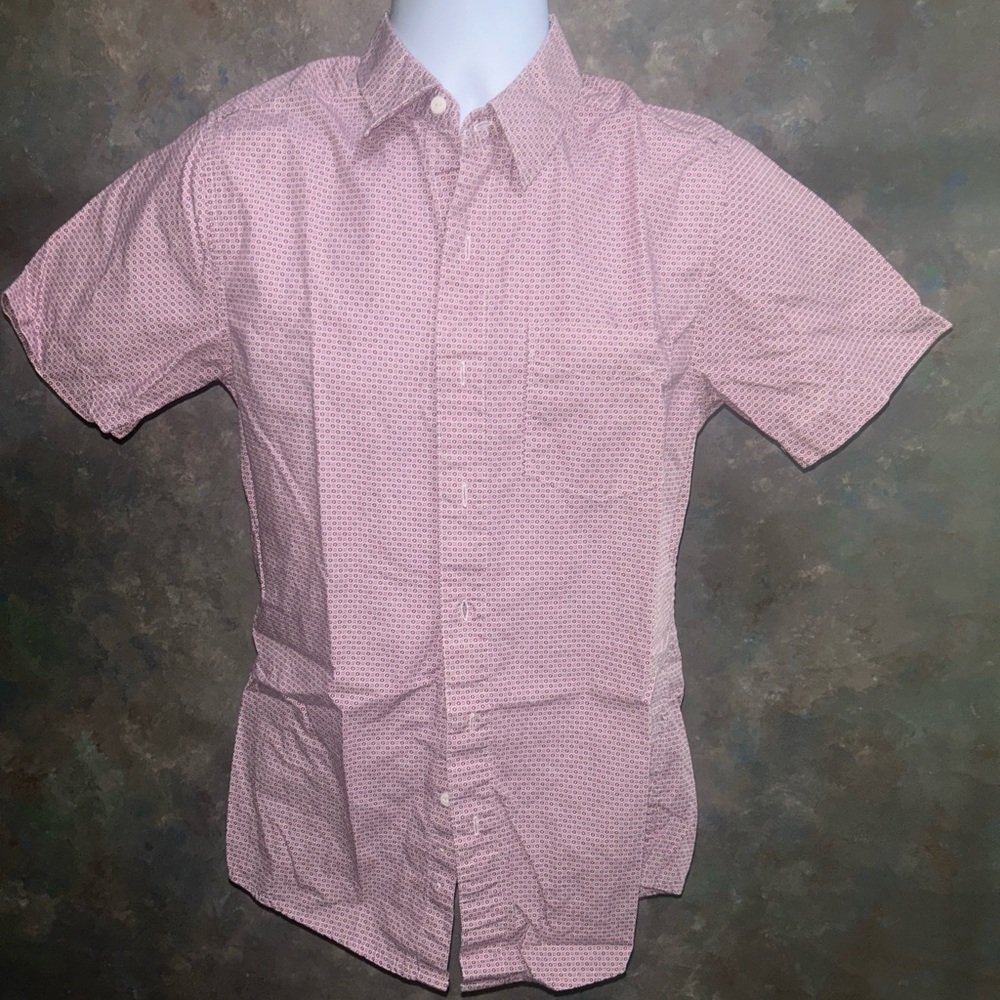 Saddlebred Men's Casual Pink Button Down Shirt